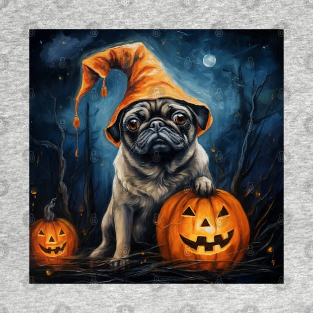 Cream Pug Halloween by NatashaCuteShop